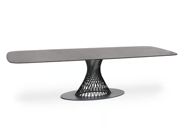 CLARIS - Fm-ceramtop and metal garden table by Fischer Möbel - view 3